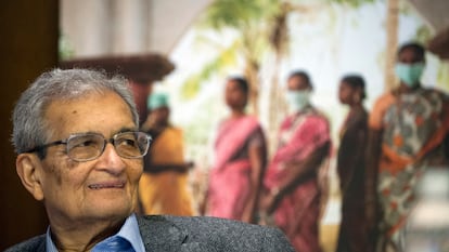 Amartya Sen, professor de economia e filosofia de Harvard, Nobel de Economia e ganhador do Prêmio Princesa de Astúrias, em uma foto de 2015.