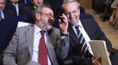 El presidente de la Cierval habla con el de la patronal Coepa.