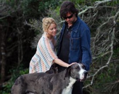 La pareja en su finca de Maldonado (Uruguay).