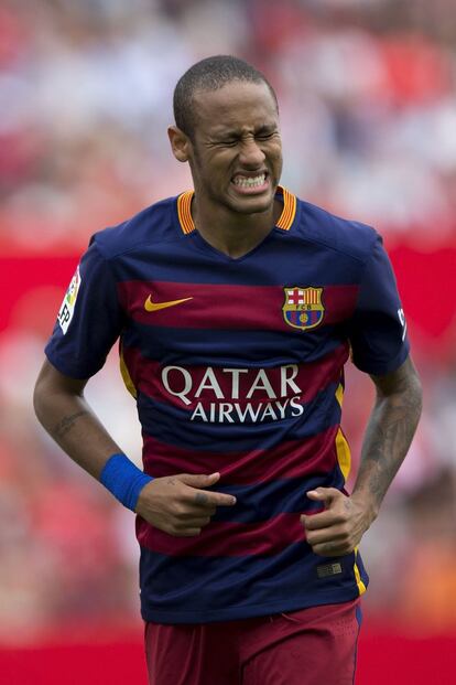 Neymar JR. durante el partido