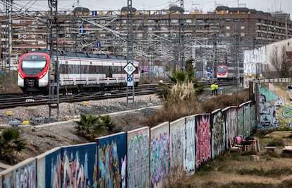 Zona en la que se iniciarán los trabajos previos del proyecto del Canal de Acceso ferroviario y la remodelación integral de la estación Joaquín Sorolla de Valencia.