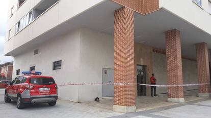 La Policía Foral ha acordonado la zona del suceso.