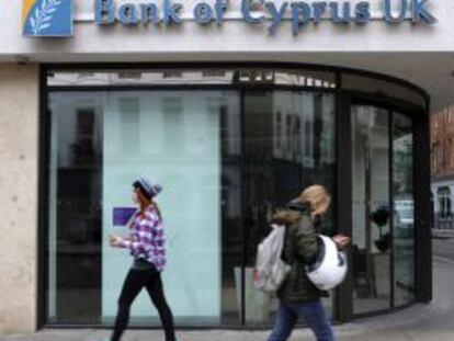 Sucursal de la entidad chipriota Bank of Cyprus. 