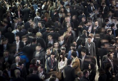 Barcelona, 22/02/2016 Mobile World Congress 2016.  ambiente en la primera ma–ana. Foto: Gianluca Battista