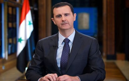 El presidente sirio, Bachar el Asad, durante una entrevista.