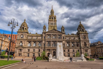 Exterior de las City Chambers, en George Square (Glasgow).