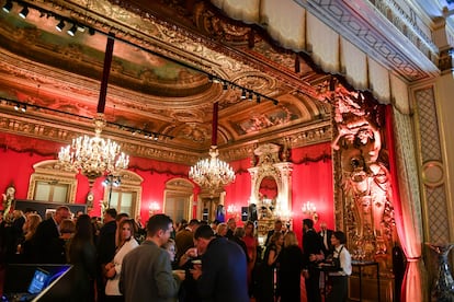 Vista interior del casino de Baden-Baden, en 2019.