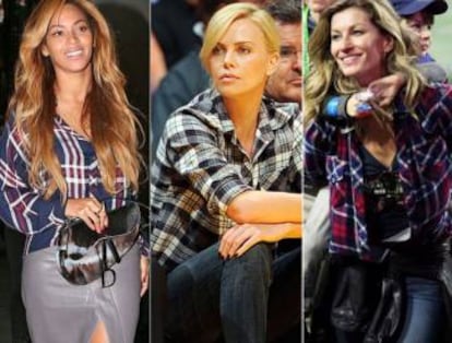 Beyoncé, Charlize Theron o Gisele Bündchen con las camisas de cuadros de Rails.