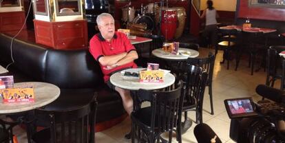 Paquito d´Rivera en un momento de la filmación de 'Central, 30 años de Jazz'