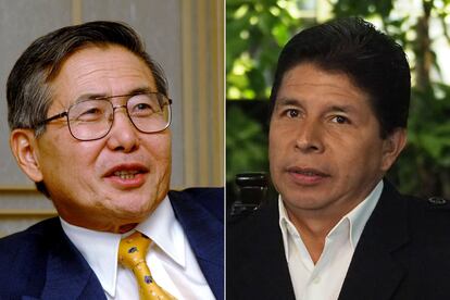 Los dos expresidentes recluidos en la cárcel de Barbadillo, Alberto Fujimori y Pedro Castillo.