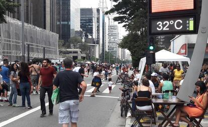 Avenida Paulista em um domingo de novembro de 2016.