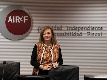 La presidenta de la Autoridad Independiente de Responsabilidad Fiscal (AIReF), Cristina Herrero.