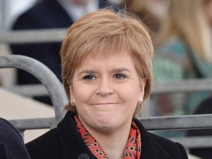 Nicola Sturgeon, em 9 de março em Londres.