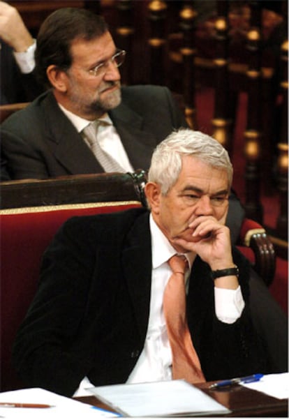 El presidente de la Generalitat, Pasqual Maragall, durante el debate.