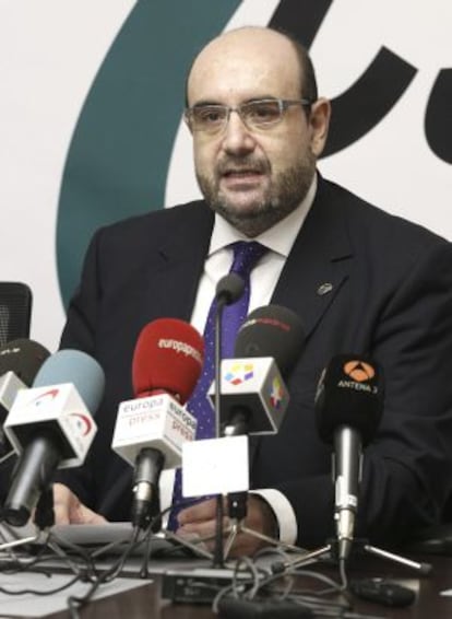 El presidente del sindicato de funcionarios CSI-F, Miguel Borra.