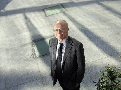 El economista Finn E. Kydland, en la sede de la Fundación Rafael del Pino, en Madrid.