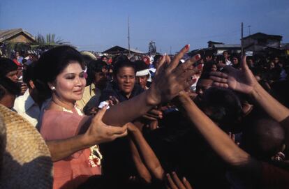 Imelda Marcos, en Filipinas en 1978. 