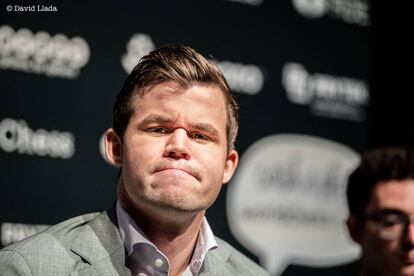 Magnus Carlsen, durante el Campeonato del Mundo de 2018 en Londres