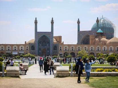 La plaza de Naqsh-e Yahán, este viernes en Isfahán (Irán).