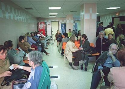 Sala de espera de un hospital.