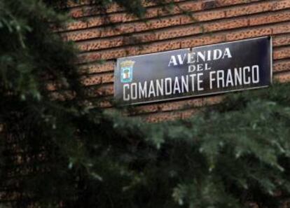 La Avenida del comandante Franco en Madrid es un homenaje al hermano del dictador.