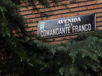 La Avenida del comandante Franco en Madrid es un homenaje al hermano del dictador.