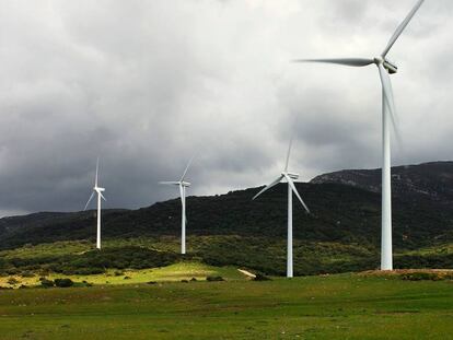 Parque e&oacute;lico Pedregoso y Pino, operado por Audax Renovables.