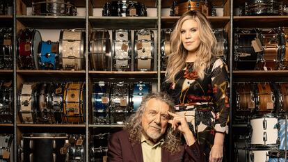 Robert Plant y Alison Krauss en Nashville, en 2021.