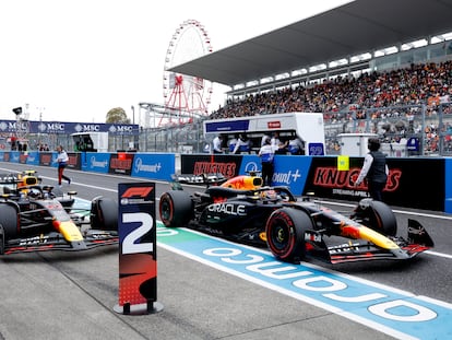 Max Verstappen consigue la pole del GP de Japón seguido de Checo Pérez