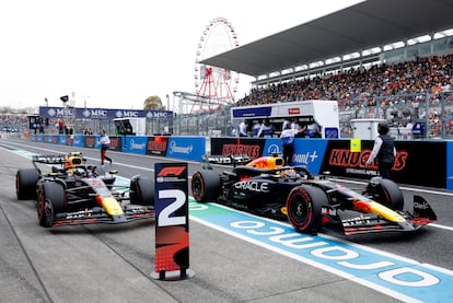 Max Verstappen consigue la pole del GP de Japón seguido de Checo Pérez