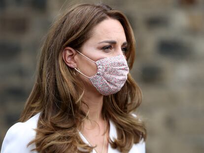 Kate Middleton, duquesa de Cambridge, en una visita a un proyecto de voluntariado en Sheffield (Reino Unido) en agosto de 2020.