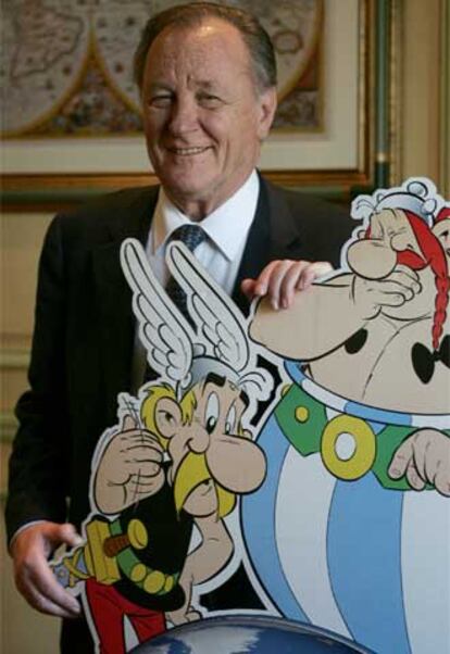 Albert Uderzo, ayer en Madrid.