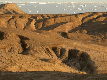 La gran extinci&oacute;n qued&oacute; registrada en los fondos marinos de la isla Seymour (en la imagen) en la pen&iacute;nsula ant&aacute;rtica.