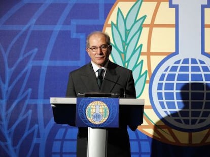 Ahmet Uzumcu, director general de la OPAQ, el pasado octubre.  