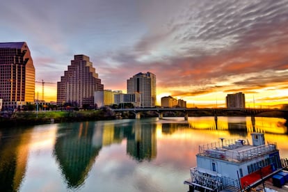 Vista de Austin y el río Colorado.