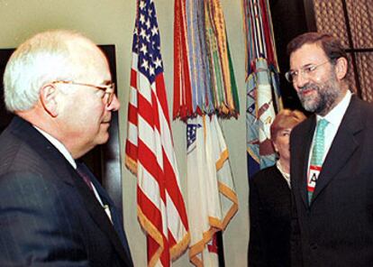 Mariano Rajoy, en su visita a Dick Cheney en Washington el 15 de octubre de 2001.