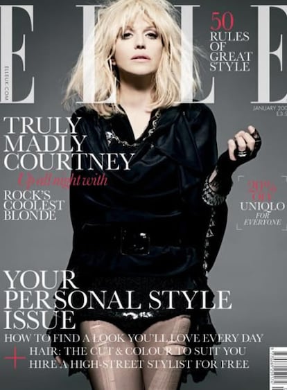 La ex mujer de Kurt Cobain es la flamante portada de enero de la edición británica de la revista <i>Elle</i>. Y la entrevista se refiere a varios temas que en otras oportunidades había evitado. Por ejemplo, su pérdida de peso. "Quería que me hicieran una reducción de estómago, pero el médico me dijo que no. Yo sabía que sería terrible, pero creía que sería mejor que una dieta". Además, confiesa que tomó drogas durante el embarazo de su única hija con Cobain, Frances Bean, ahora de 16 años. "Ella sabe que me drogué durante el primer trimestre de su embarazo. Pero nació sana y fuimos muy buenos padres con ella".