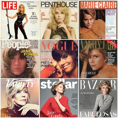 Como una de las mujeres con una mayor trayectoria en la industria del cine, Jane Fonda lleva décadas protagonizando las principales revistas.
