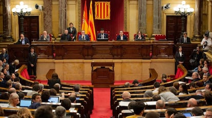 Pleno del Parlament de Cataluña.