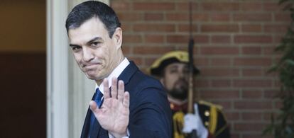 El president del Govern espanyol, Pedro Sánchez, a la Moncloa.
