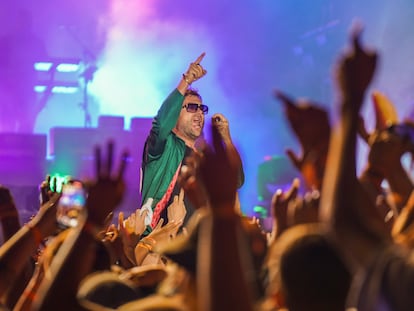 Damon Albarn en el Boardmasters Festival de Newquay el 14 de agosto de 2021.