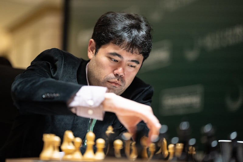 Nakamura, durante su partida de este martes frente a Caruana
