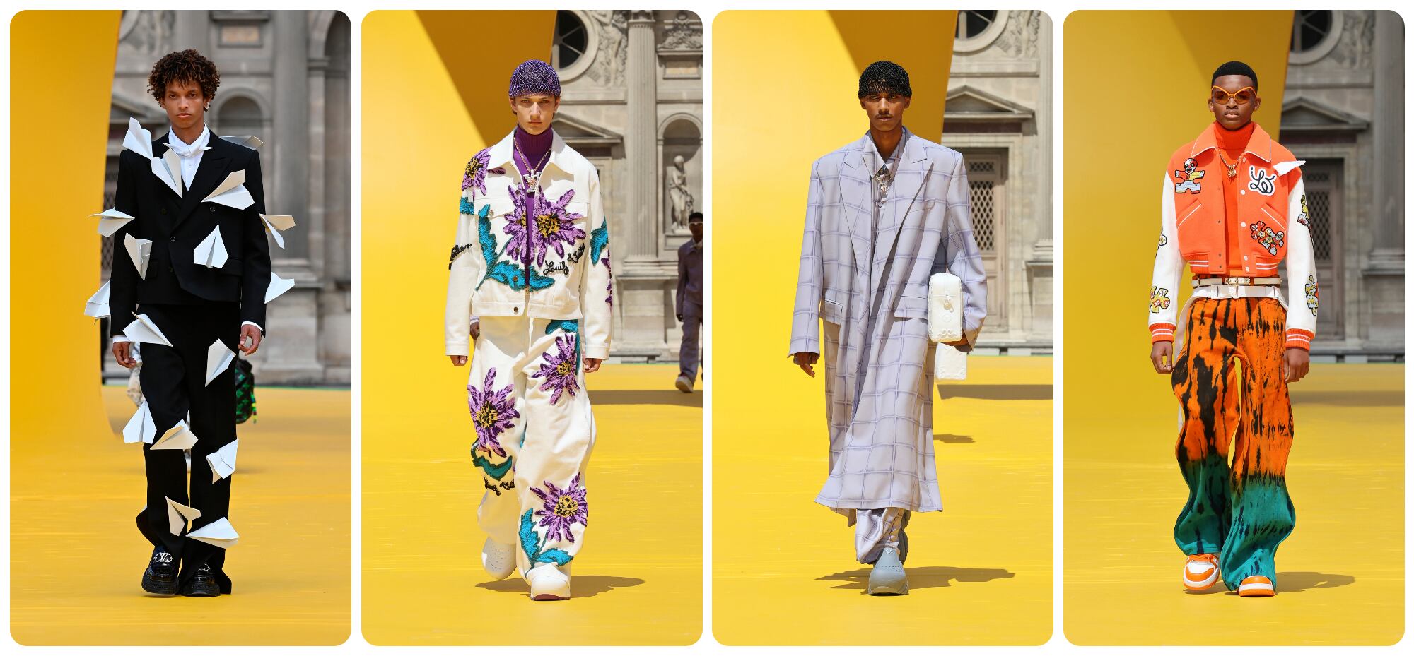 Propuestas de Louis Vuitton para su  colección masculina primavera/verano 2023, presentadas en un desfile en París el jueves 23 de junio.