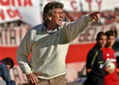 Pellegrini, en su etapa como técnico del River Plate.