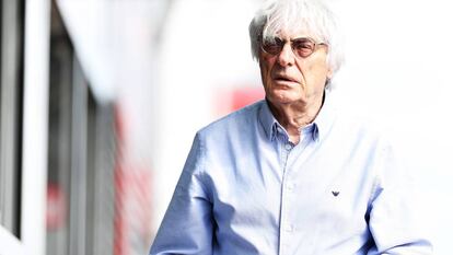 Bernie Ecclestone durante o Grande Prêmio da Hungria.