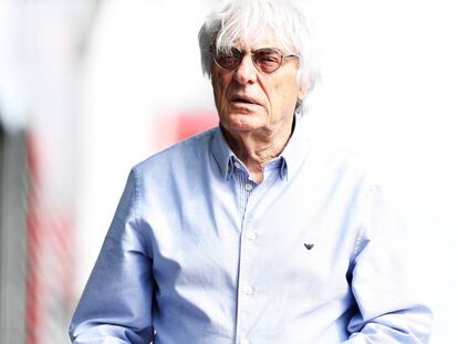 Bernie Ecclestone durante o Grande Prêmio da Hungria.