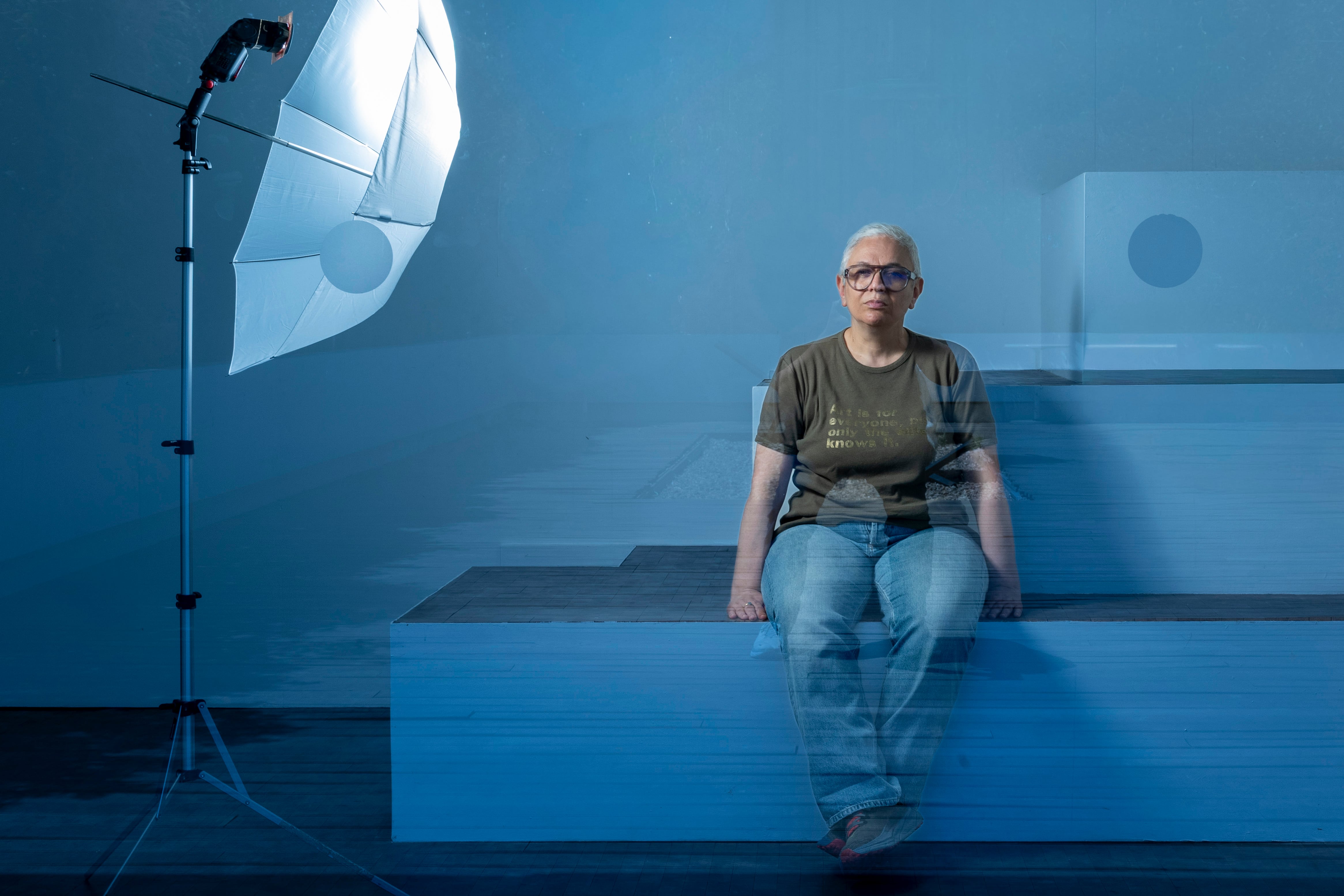 Dora García, fotografiada en el Museu Tàpies de Barcelona.