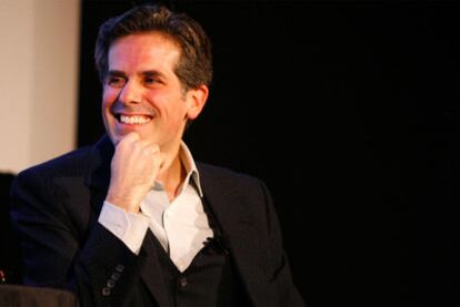 El escritor Jonathan Lethem, en un festival literario en Nueva York.