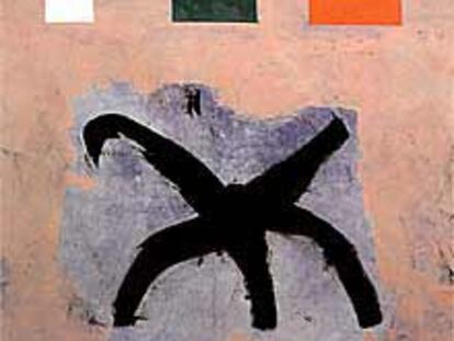 Tres elementos (1964), de Adolph Gottlieb.