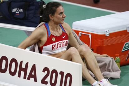 Isinbayeva se queda sin medalla en el Mundial de Doha.